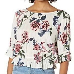 BB Dakota by Steve Madden Floral Top Size XS NWT